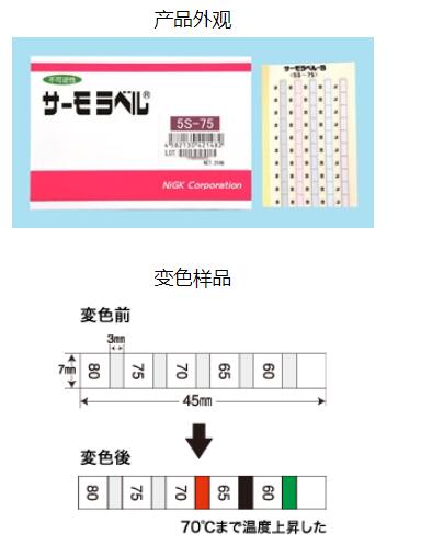 日本日油技研nigk小型实验室测温纸5s