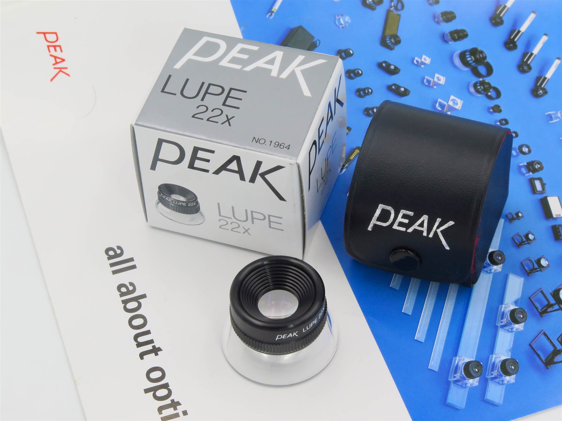 必佳peak进口便携式22倍放大镜1964-22x