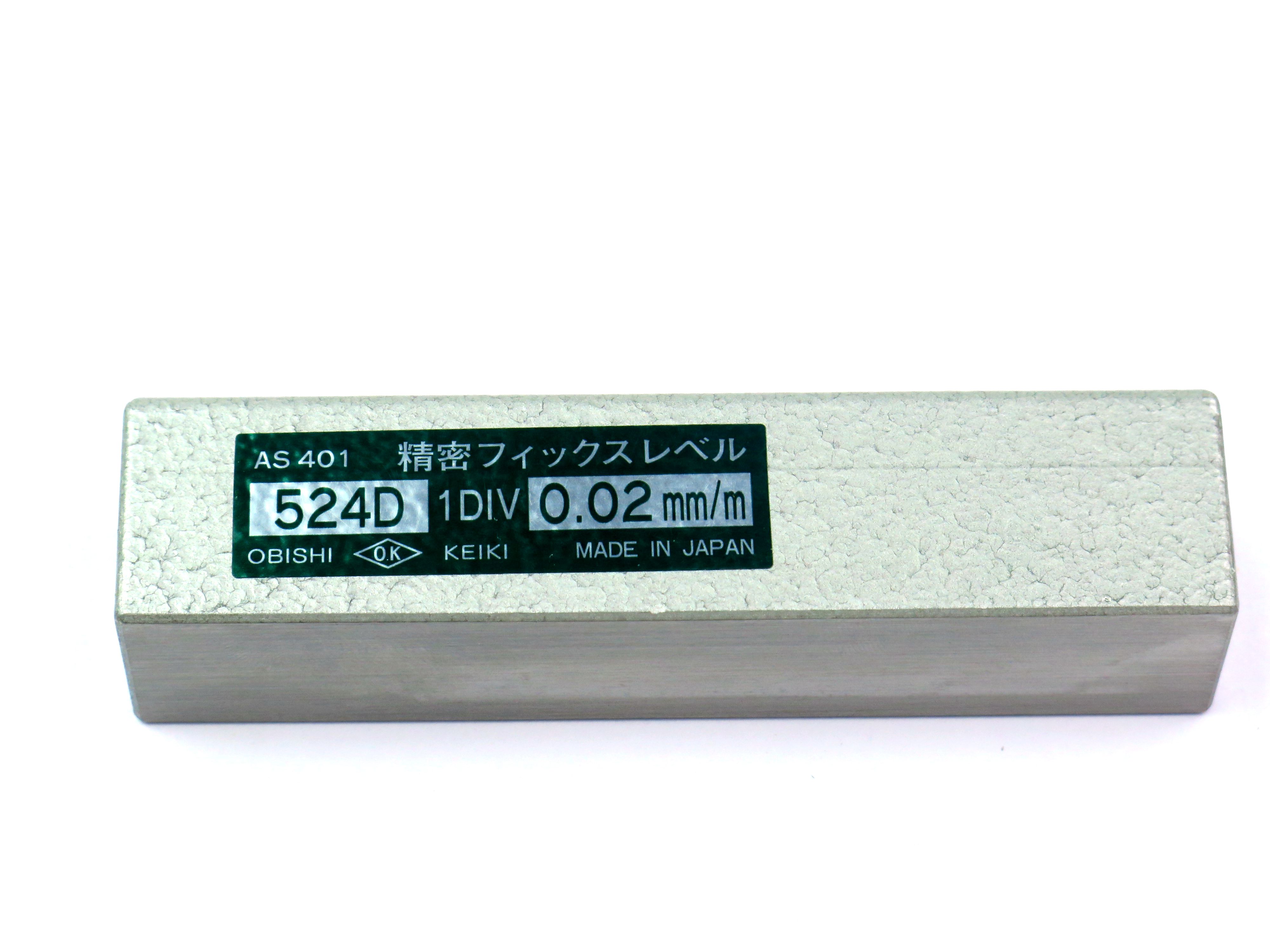 obishi大菱as401水平仪 524d 迷你水平尺100*0.02日本进口