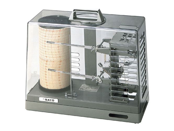 日本sato进口佐藤极光90型温湿度记录仪7210-00