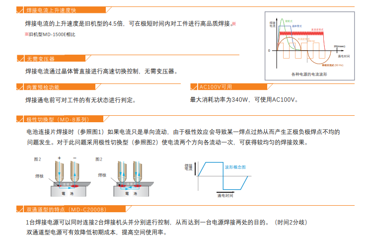 日本进口米亚基mada精密电阻焊md-c2000b焊接电源