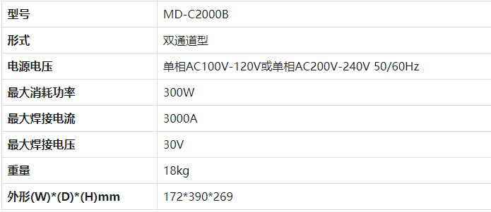 日本进口米亚基mada精密电阻焊md-c2000b焊接电源