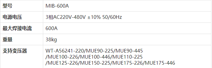 日本进口mada米亚基焊接电源mib-600a交流逆变式焊接设备