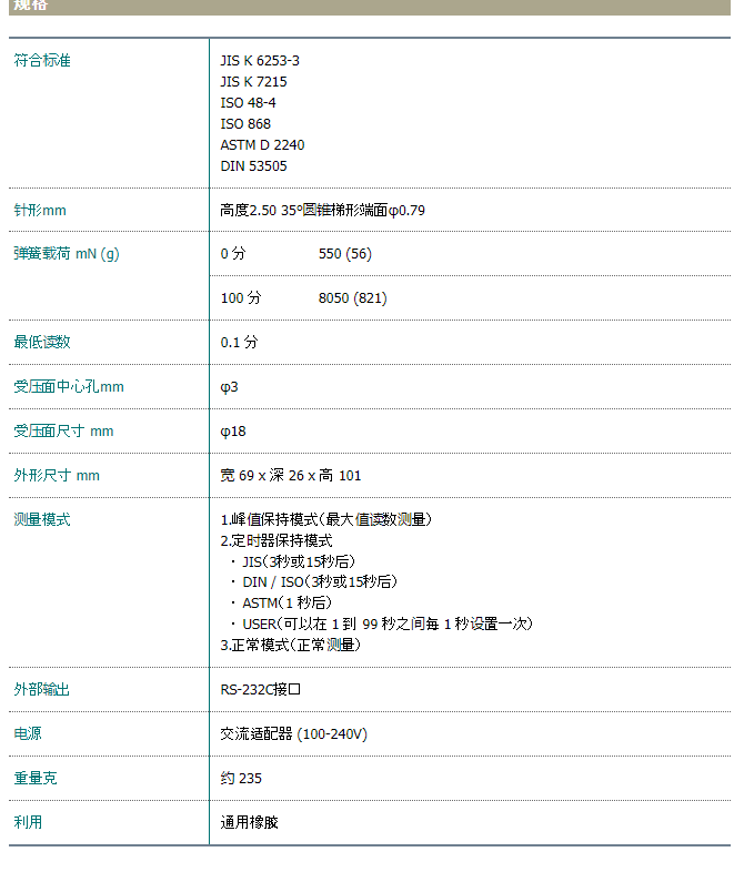 asker日本数显橡胶硬度计dd4-a型