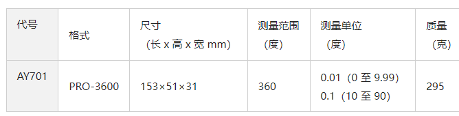 进口大菱日本obishi倾斜测量的水平仪数显pro-3600